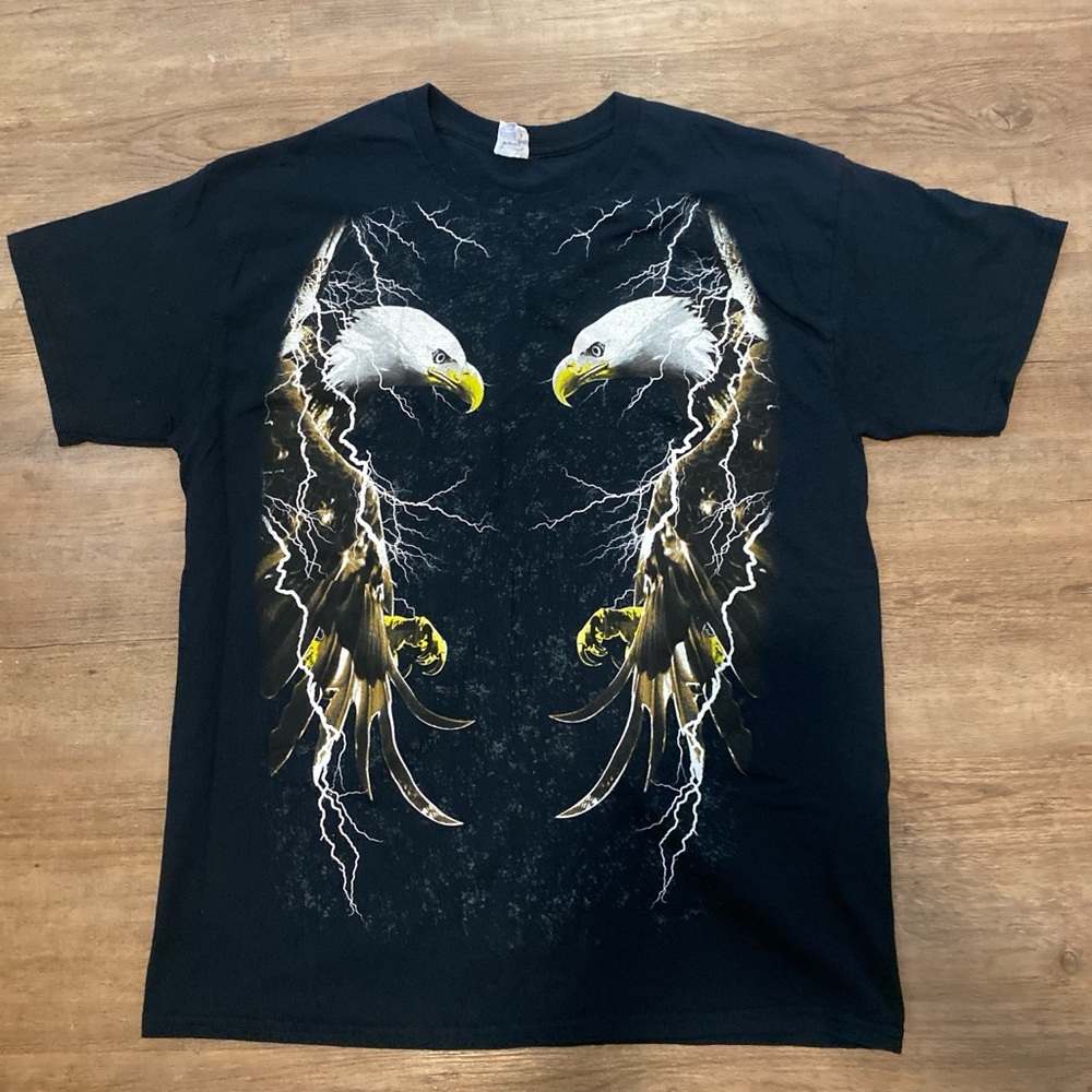 Black Graphic Eagle T-Shirt